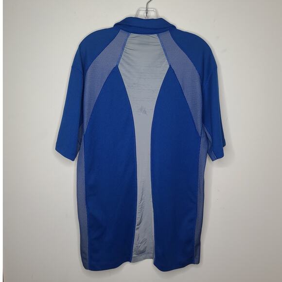 Nike Golf Sphere React blue short sleeve polo shirt - LARGE - Picture 3 of 4